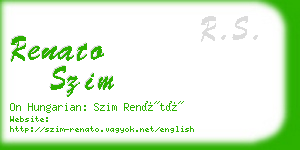 renato szim business card